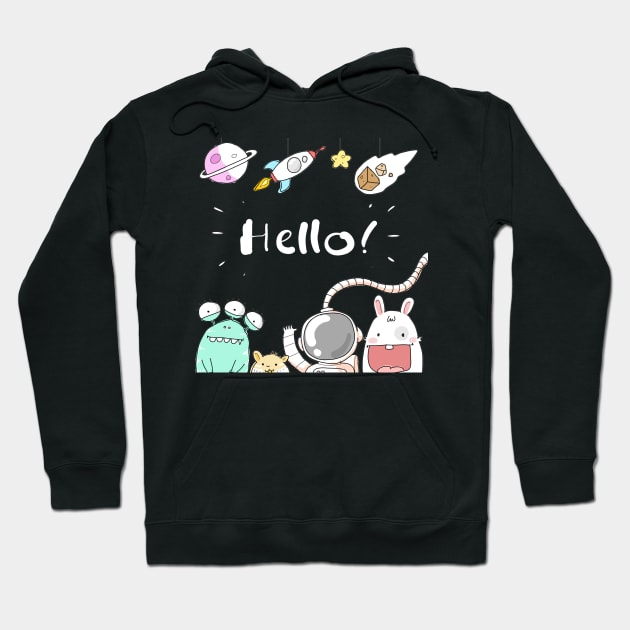Hello Space! Hoodie by SPAZE